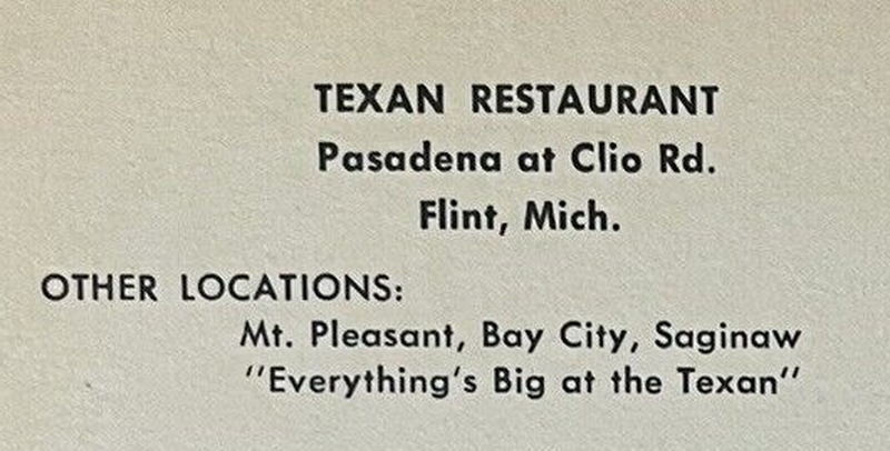 Texan Family Restaurant - Vintage Postcard (newer photo)
